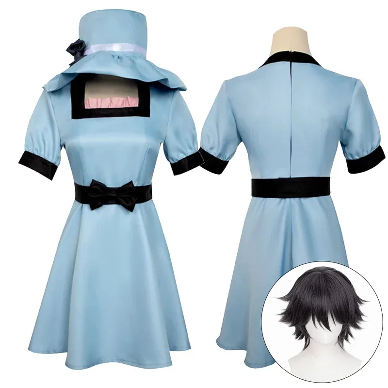 

Anime Shiina Mayuri Cosplay Costume Full Set Uniform Suit for Women Outfit Halloween Carnival Party Performance Clothes Roleplay