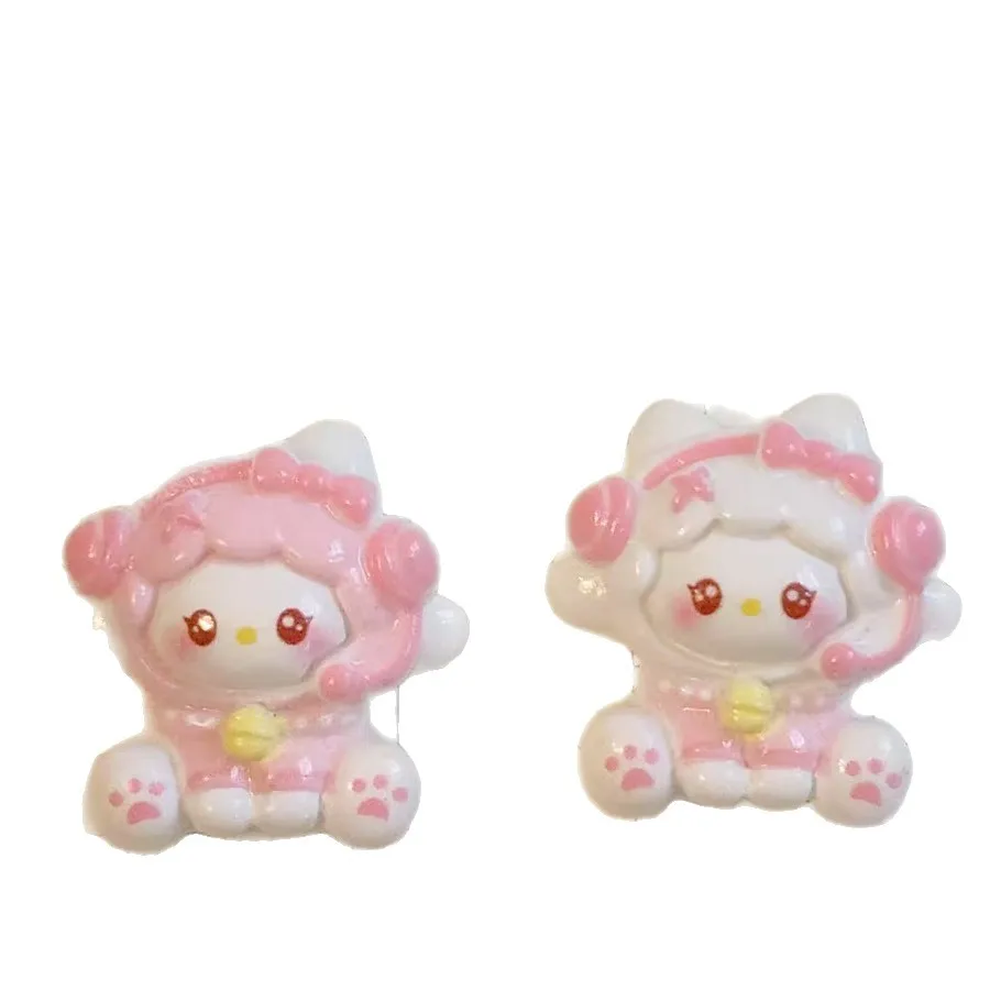 Miniso 座り姿勢 サンリオ diy クリームガム樹脂アクセサリー 手作り携帯電話ケース ヘアクリップ ヘッドロープ ジュエリー素材