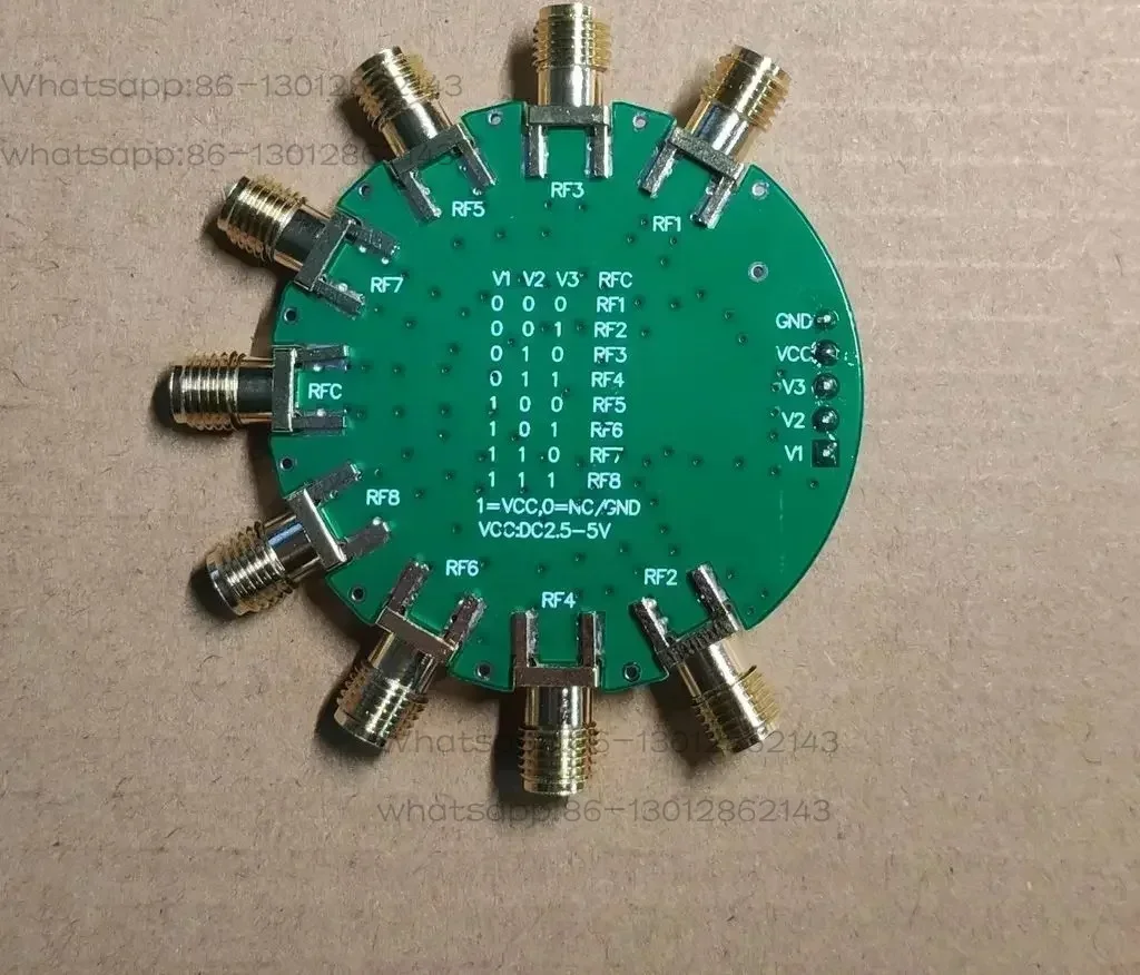 10K-6G SP8T Switch 1 Out of 8  0.1G Test Board Single Pole Eight Throw RF Microwave SKY13418