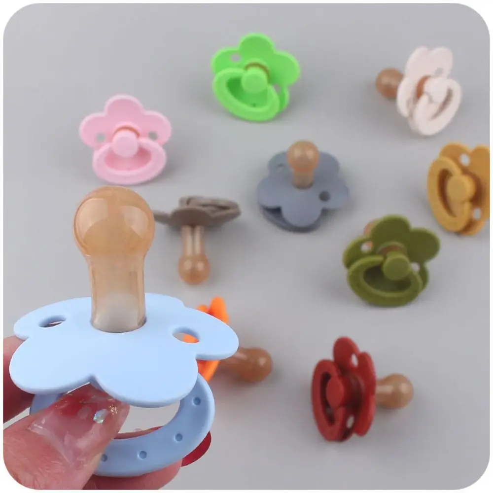 Simpatico fiore a forma di ciuccio per bambini dentifricio giocattolo in silicone per bambini capezzolo per uso alimentare ciuccio BPA gratuito neonato succhietto per bambini