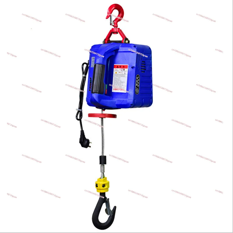 220V/110V Upgrade Electric hoist Portable electric hand winch traction block electric steel wire rope lifting hoist towing rope