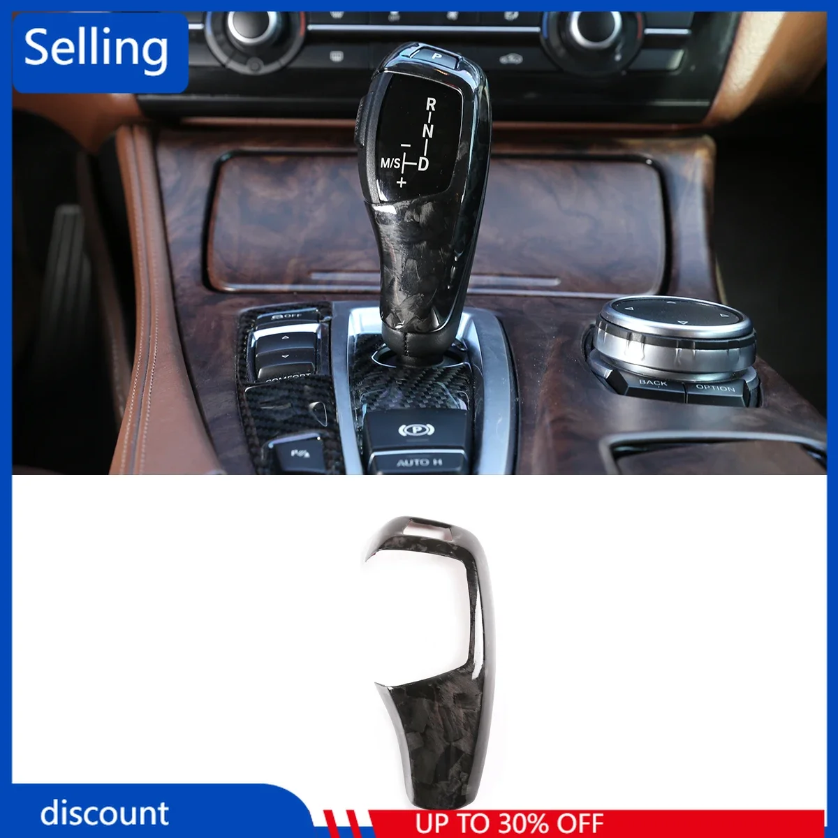 

Углеродное волокно для BMW F20 F30 F31F34 F15 F16 F25 F26 F10 полностью кованая композитная Автомобильная крышка переключения передач наклейки на голову автомобильные аксессуары