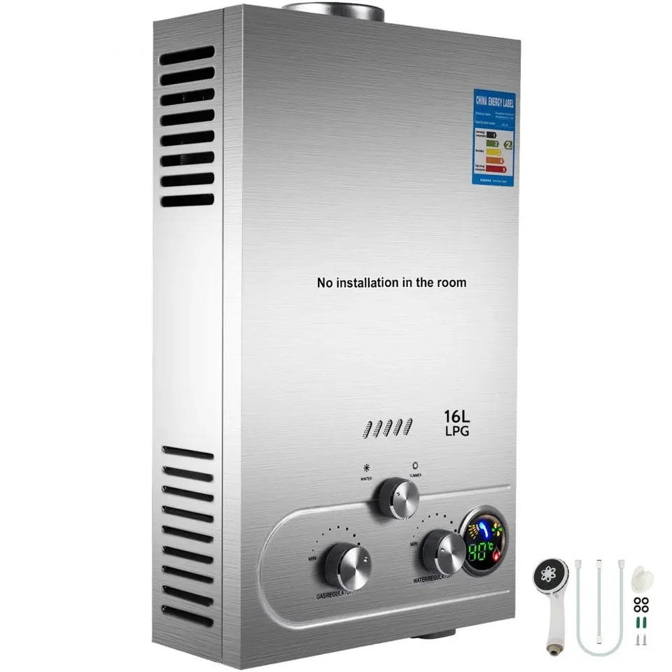 VEVOR Portable LPG Hot Water Heater 12L 24KW