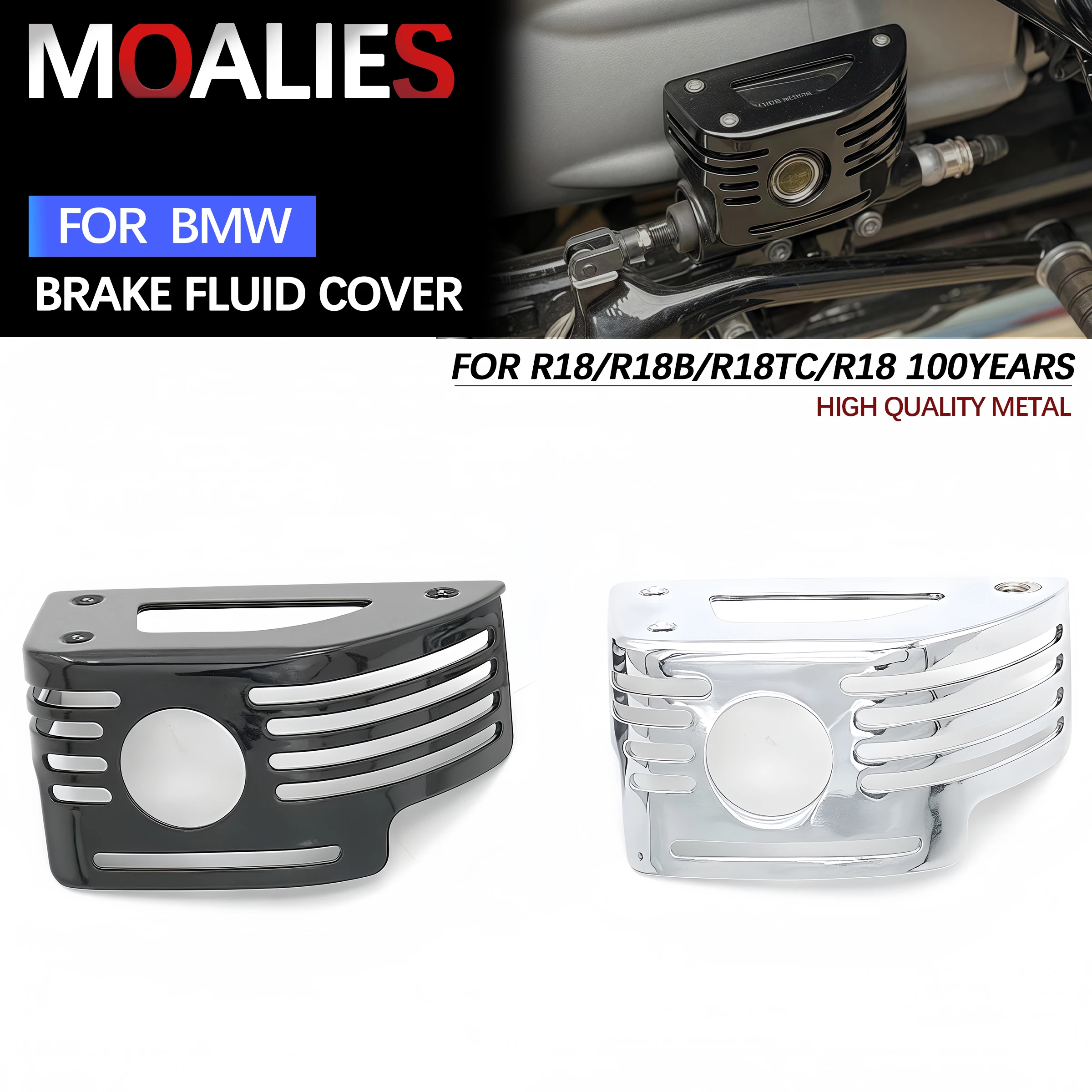 

For BMW R 18 Classic 100 Year R18B R18 B/Roctane/Transcontinental Rear Brake Fluid Expansion Tanks Cover Reservoir Protector