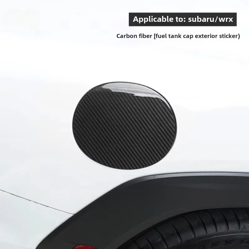 

For Subaru WRX22 car exterior modified fuel tank cover hard carbon fiber exterior sticker