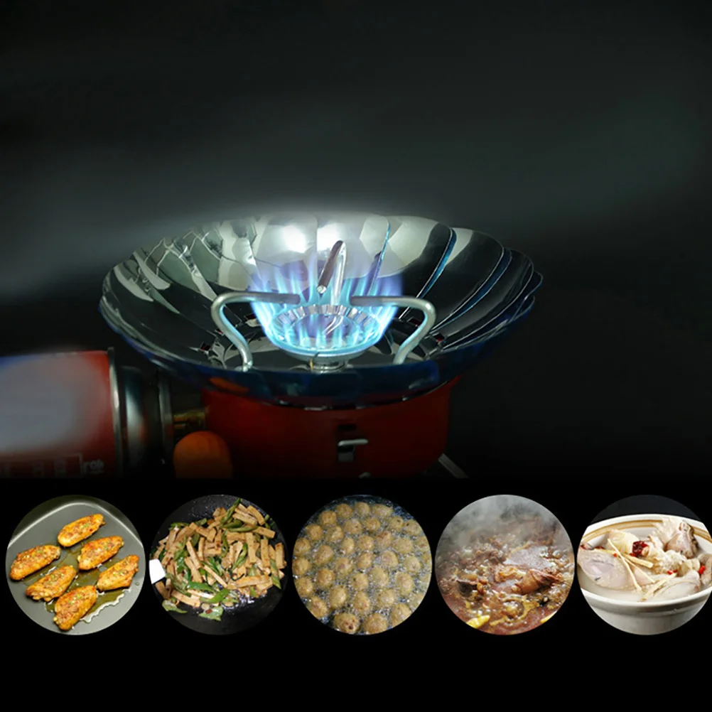 

Portable Windproof Lotus-Design Camping Stove Metal Burner Outdoor Gas Cooking Stove Picnic Picnic Cooker Camping Burner