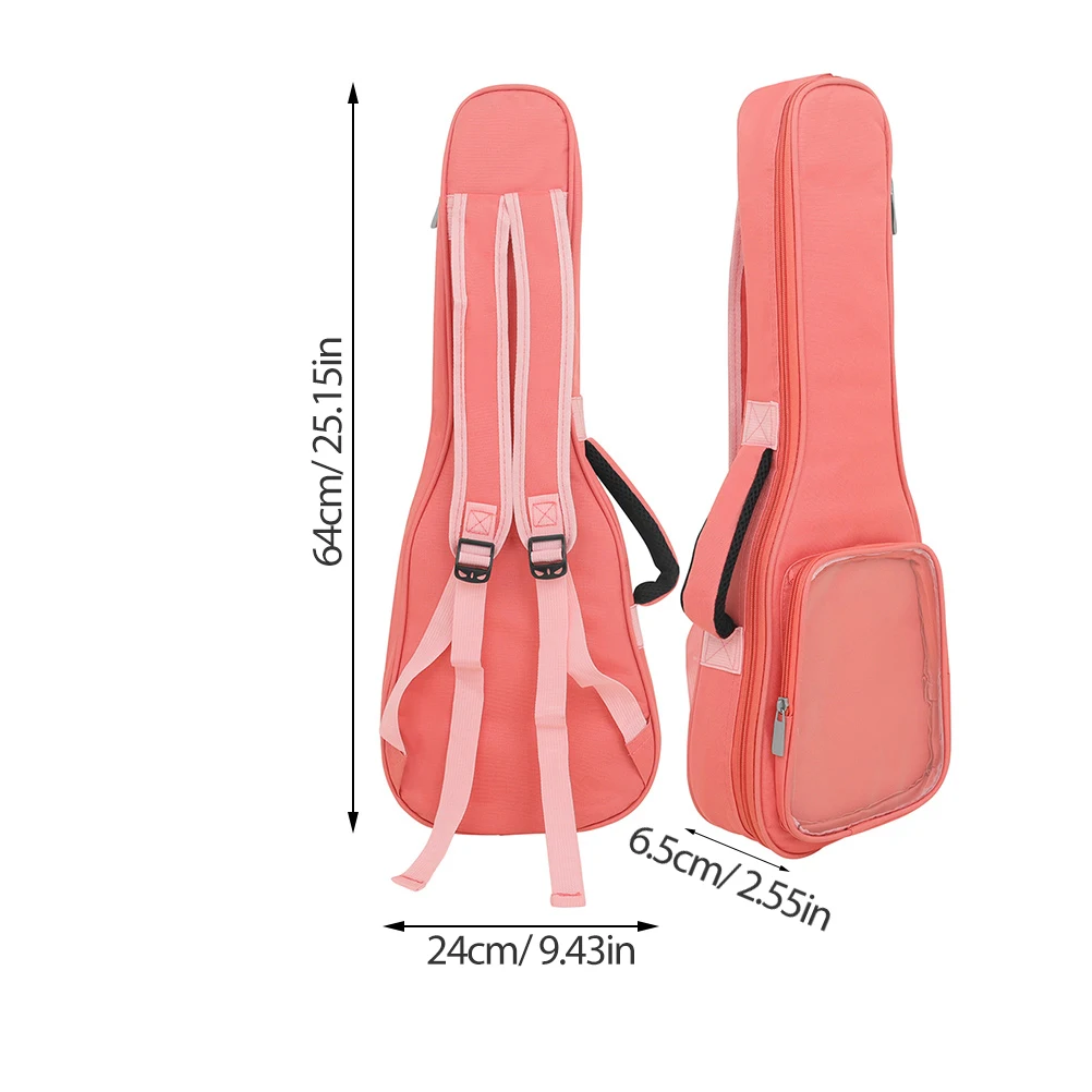 حقيبة حمل القيثارة مقاس 23 بوصة بحزام كتف مريح وخفيف الوزن وحقيبة القيثارة وحقيبة الجيتار