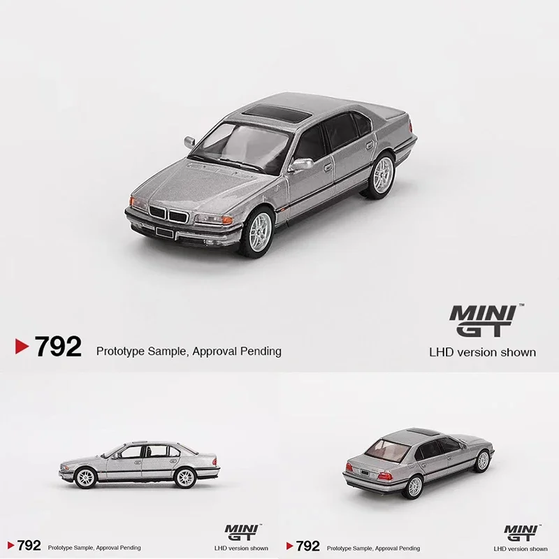 Prevendita MINIGT 792 1:64 750IL Aspen Silver Metallic Diecast Model Collection Toys