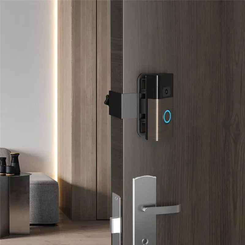 Регулируемое Угловое крепление совместимое с кольцами для видеозвонка 3 4 угловой Регулируемый адаптер Монтажный кронштейн держатель без отверстий