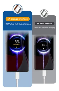 Pengisi Daya Cepat 120W untuk Xiaomi 14 13 12 11 Pro Ultra Lite USB A ke Tipe C Kabel Ponsel Pengisi Daya Cepat untuk Aksesori Redmi Note 12 12 penjualan terbaik tipe c ke usb a - №