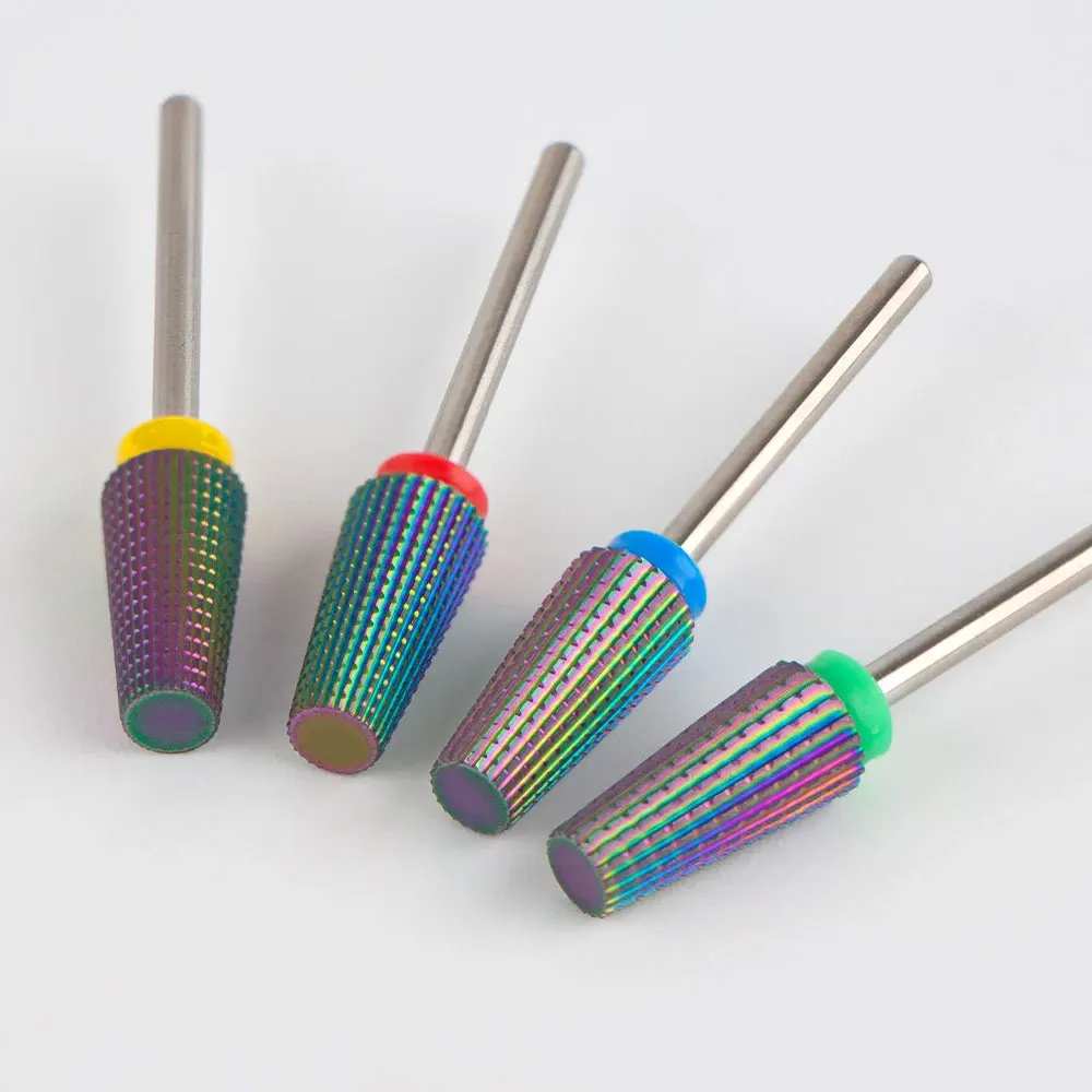 หัวเจียรเล็บ, หัวเจียรทรงกระบอกขนาดใหญ่แบบปลายแบน 3/32 นิ้ว, สำหรับขจัดอะคริลิกหรือเจลแข็งได้อย่างรวดเร็ว, อุปกรณ์ทำเล็บมือและเล็บเท้า