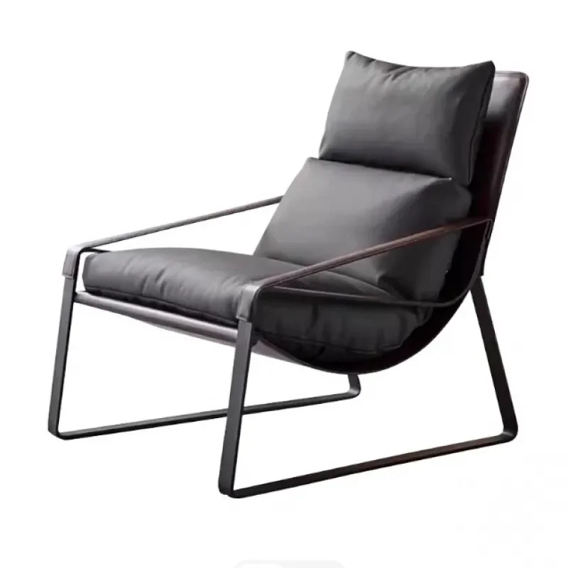 Outdoor sofa, aluminum alloy outdoor sales office, garden landscape, light luxury minimalist lounge chair, designer model home