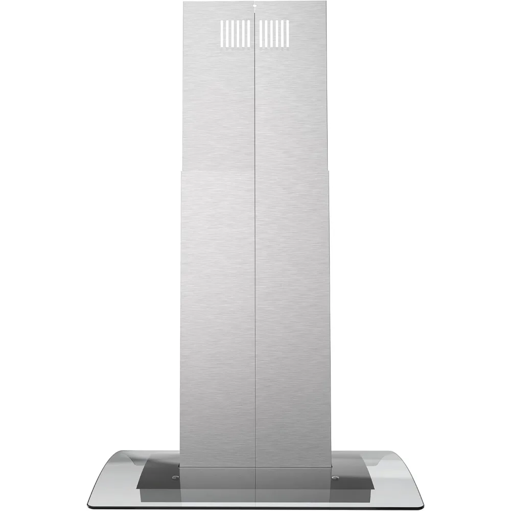30 Inch Range Hood, 3-Speed Fan and LED Lights in Stainless Steel with Tempered Glass, Convertible Range Hood