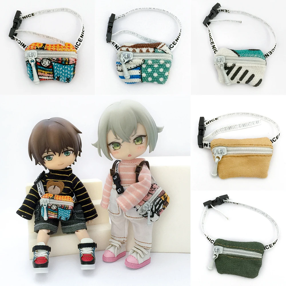 Fashion 1/12 BJD Doll Bag Mini Messenger Bags Doll Accessories For Dolls OB11 OB11 GSC YMY 1/8 1/12 BJD Dolls