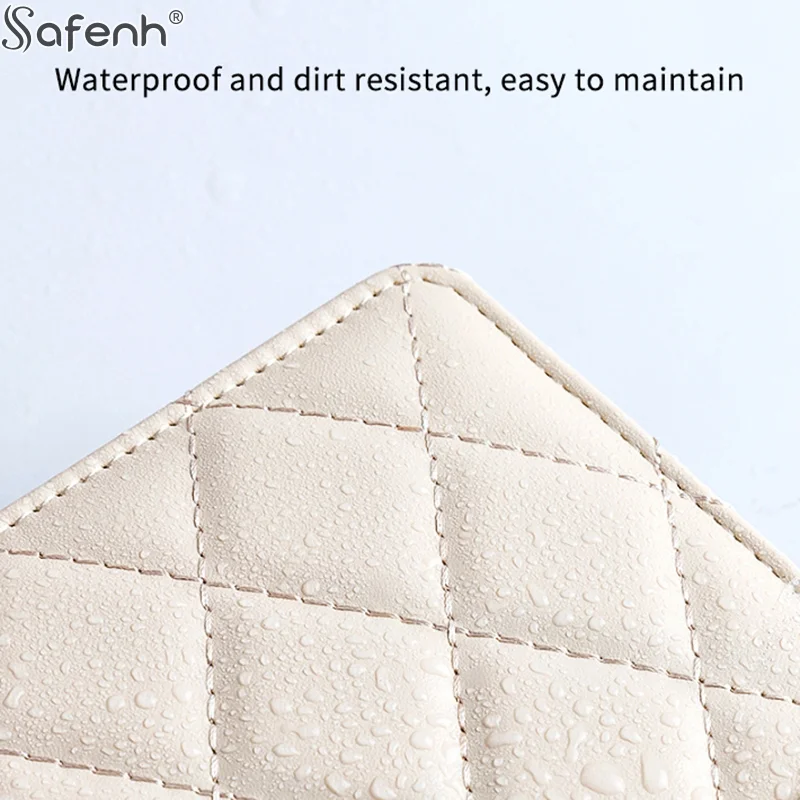 1 قطعة بو الجلود والمجوهرات تخزين كتاب سستة جيوب واضحة علبة تعبئة المجوهرات قلادة الموثق تخزين عرض المنتج للنساء #5