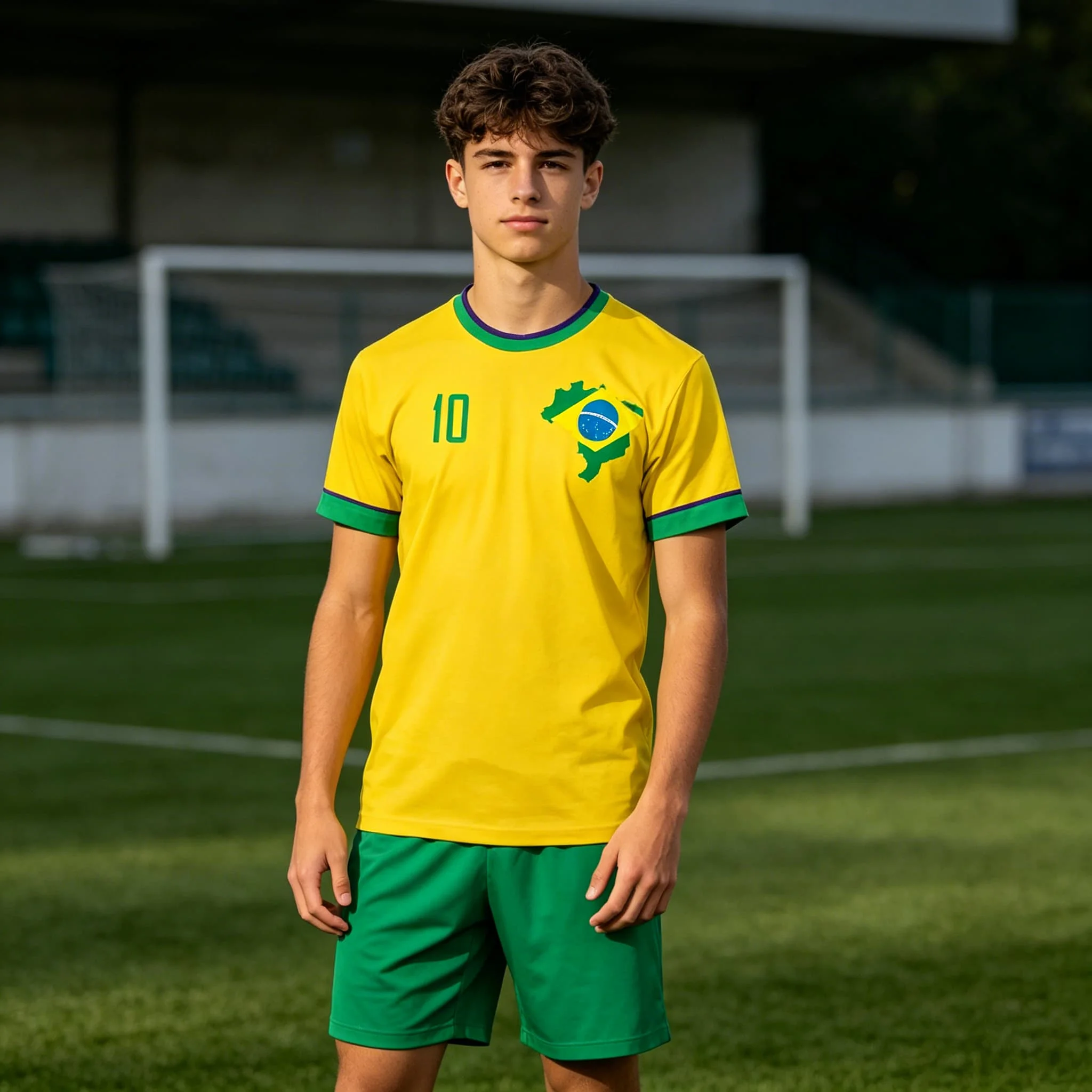 Herren T-Shirt Damen T-Shirt Jungen Mädchen Top Erwachsene Kinder Eltern-Kind Schnelltrocknend Kinder T-Shirts Brasilien Trikot 3D-Druck Fußballtrikot