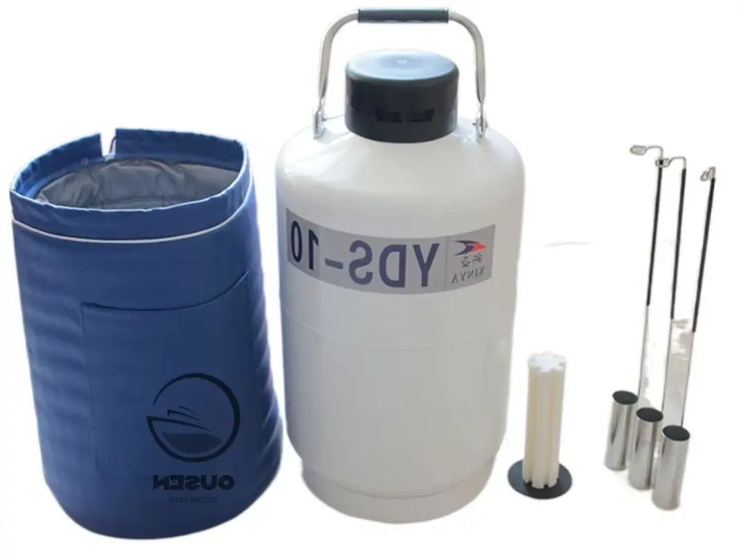 YDS-10 High Quality Liquid Nitrogen Container Cryogenic Tank Dewar Liquid Nitrogen Container with Liquid Nitrogen Tank 10L 20L