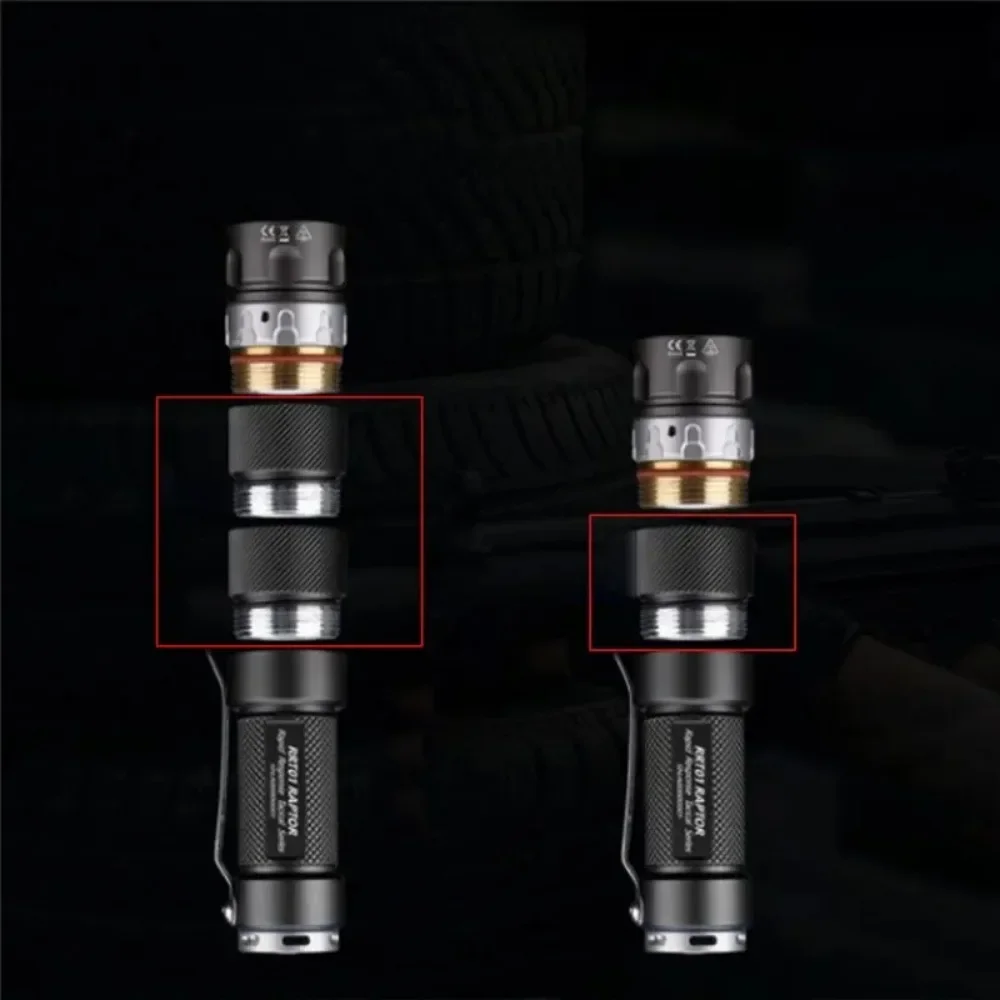 Jetbeam RRT01 Mini LED Flashlight 950 Lumens Rechargeable Torch Lights by 18650 Battery for Camping Self-defense Hiking