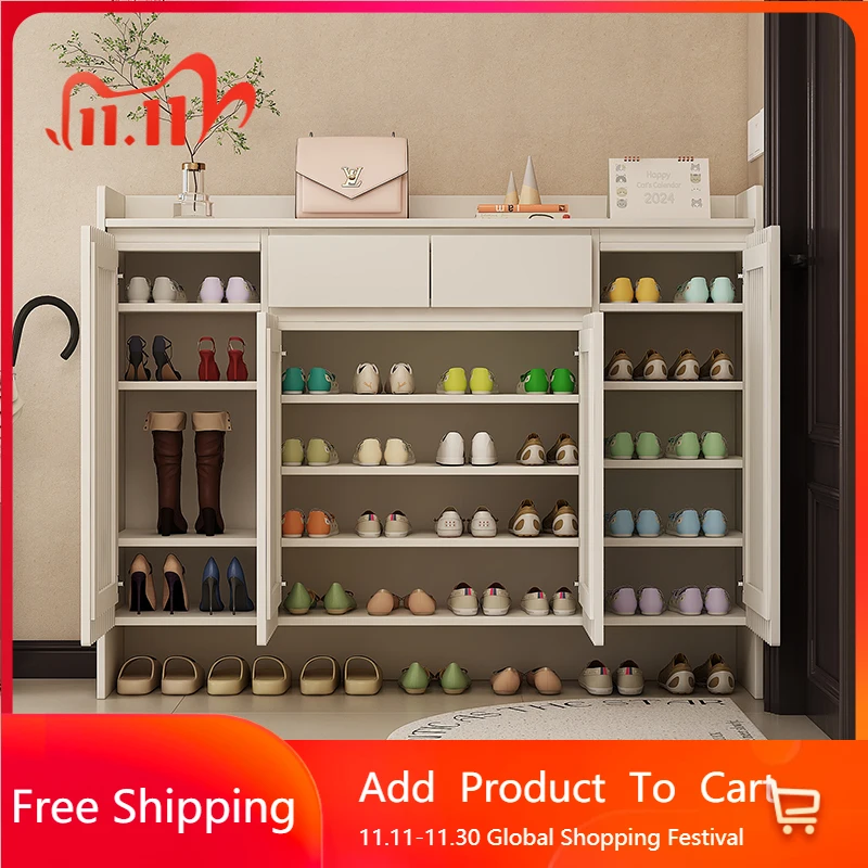 

Slippers Luxury Shoe Cabinet College Dorm Essentials Organizer Storage Mobile Shoe Shelf Living Room Muebles Hotel Furniture