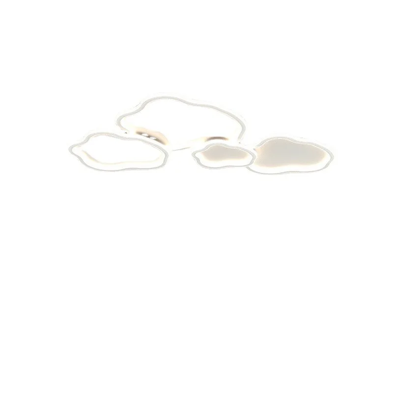

simple and modern atmosphere, Nordic minimalist cloud ceiling light, creative bedroom and dining room