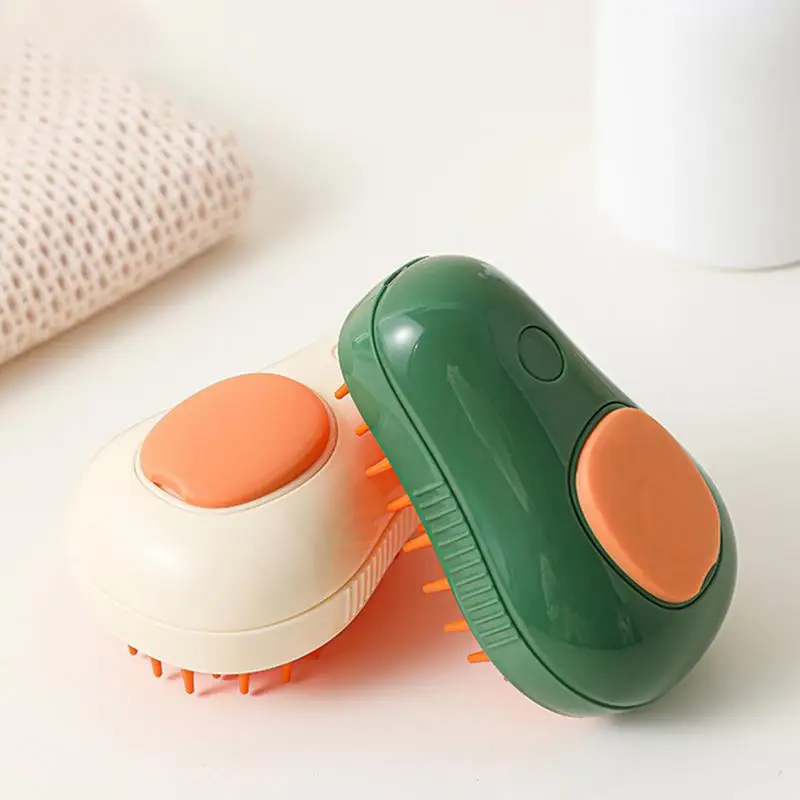 3 in 1 Pet Spray Comb Cute Avocado Shape Hair Brush Pet Brush Massager Steaming Spray Massaging Comb Flyaway Hair supplies