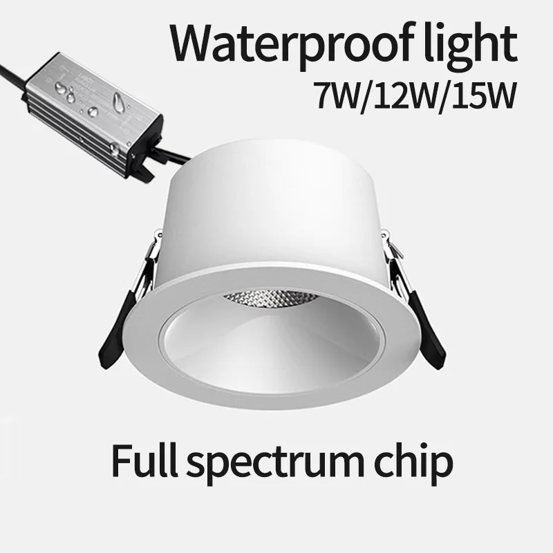 Waterproof downlight spotlight suitable for balcony outdoor door head bathroom corridor moisture-proof and rain-proof light