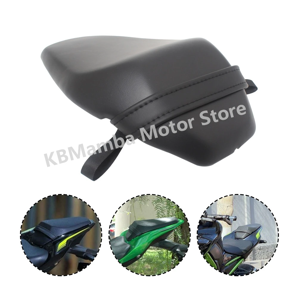 Motorcycle Black Rear Seat For Kawasaki Ninja Z900 2017-2023 Rear Pillion Seat Cushion Pressure Relief Comfortable Passenger Pad