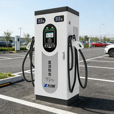 Commercial EV Charging Station DC Fast Charger 60kW 120kW With RFID Payment System Retail Mall Shopping Center Parking Custom