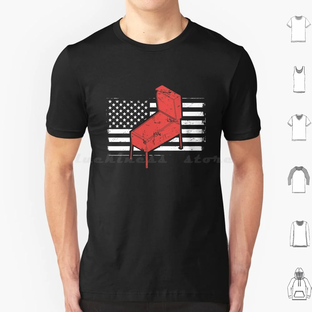American Flag And Arcade Machine T Shirt Men Women Kids 6xl Machine Arcade 80s Arcade Game 70s Retro Funny Clever Sarcastic