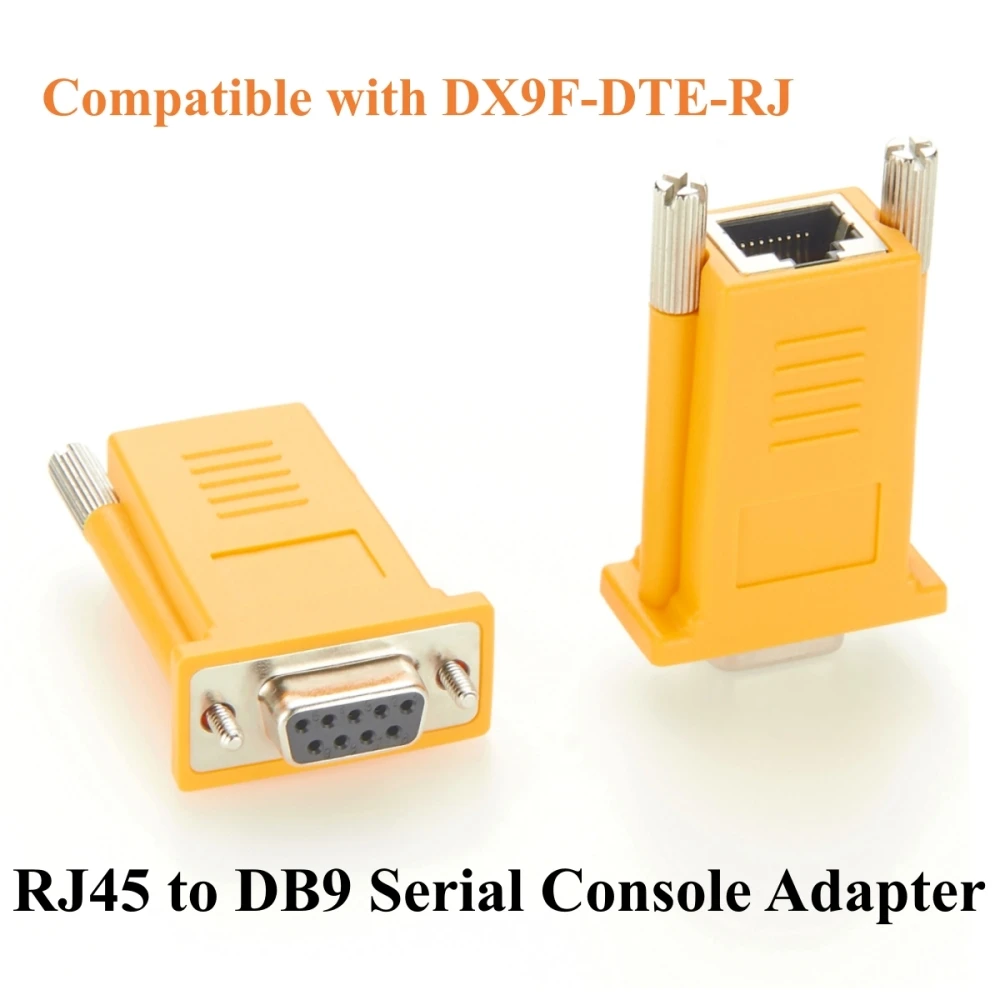 RJ45 to DB9 Female RS232 Serial Adapter Compatible with DX9F-DTE-RJ for Console Access, POS, Data Center