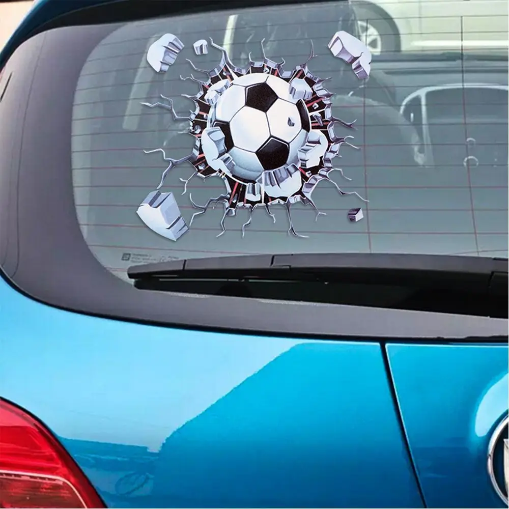 Fashion Exterior Accessories Travel Car Decoration Car Sticker Auto Decal Football 3D