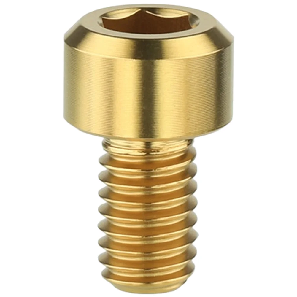 Bicycle V Brake C Brake M6x10mm Fixing Screw Made of TC4 High Strength Lightweight Alloy with Excellent Wear Resistance