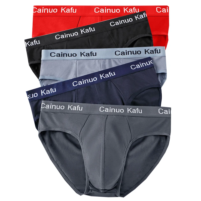 3pcs Men Brief Plus Size Men Underwear Panties Male Breathable Comfortment Panty Letter Decoration Sexy Red Underpant Size L-5XL
