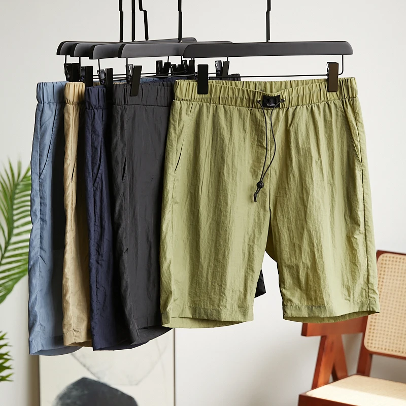 

Ультралегкие дышащие мужские спортивные повседневные брюки-капри (или шорты-бриджи) для лета, новые, прямого кроя, модные, городские, молодежные