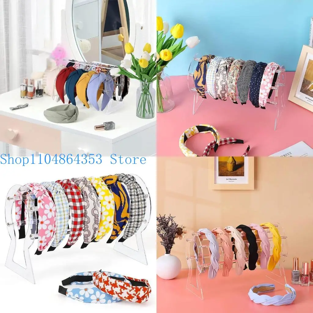 

652f держатель повязки повязки ясные ювелирные украшения акриловый организатор для женщин -подарков для девочек -подростков