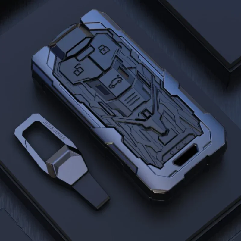Zinc Alloy Black Car Key Protection Shell Smart Remote Key Cover Car Accessories For Audi A6L A4L A3 A7 A5 Q5 Q2L Q7 S3