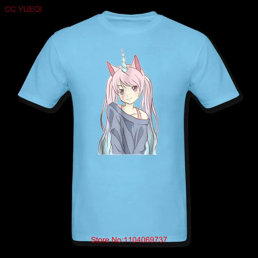 Japanese Anime Girl Unicorn Shirt Notice Me Senpai Kawaii Hentai Waifu T-Shirt