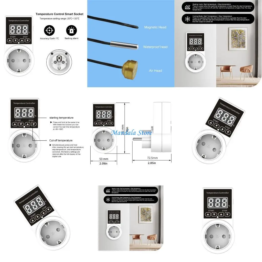 

U2JC Programmable Climate Regulator With High Accuracy ±1℃ Temperature Monitoring