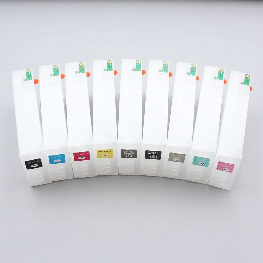 9Colors 160ML Empty Refillable Ink Cartridge No Chip For Epson Stylus Pro 3800 3880 3890 3850 P800 P807 P808 Printers