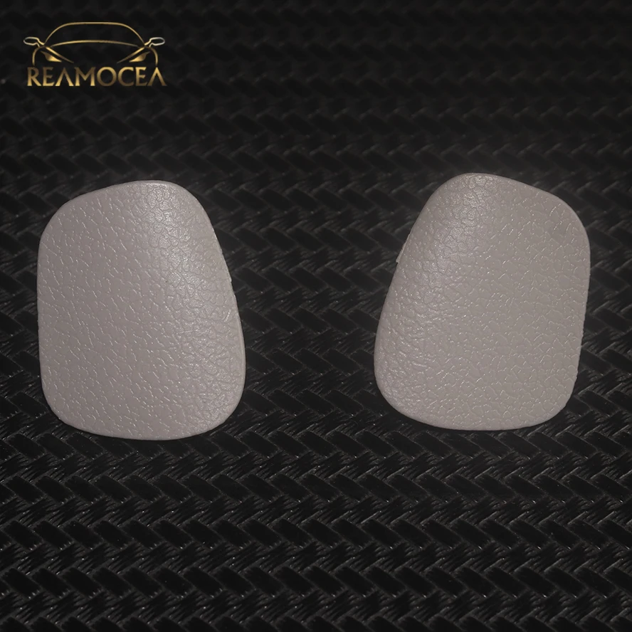 Reamocea 2Pcs Gray B-pillar Grab Handle Armrest Grip Assistant Handle Plug Cover For Toyota Land Cruiser LC200 74638-60030-B0