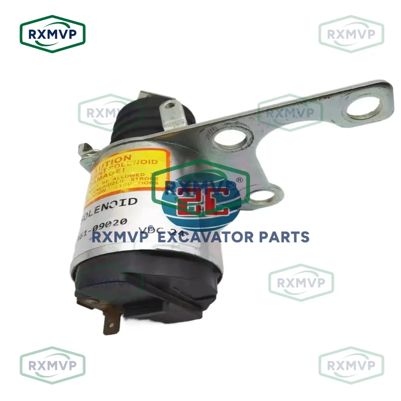 32A61-09020 Stop Solenoid Valve 24V Fits Excavator 4M40 E305.5 E307V1 E307V2 Diesel Engine Parts