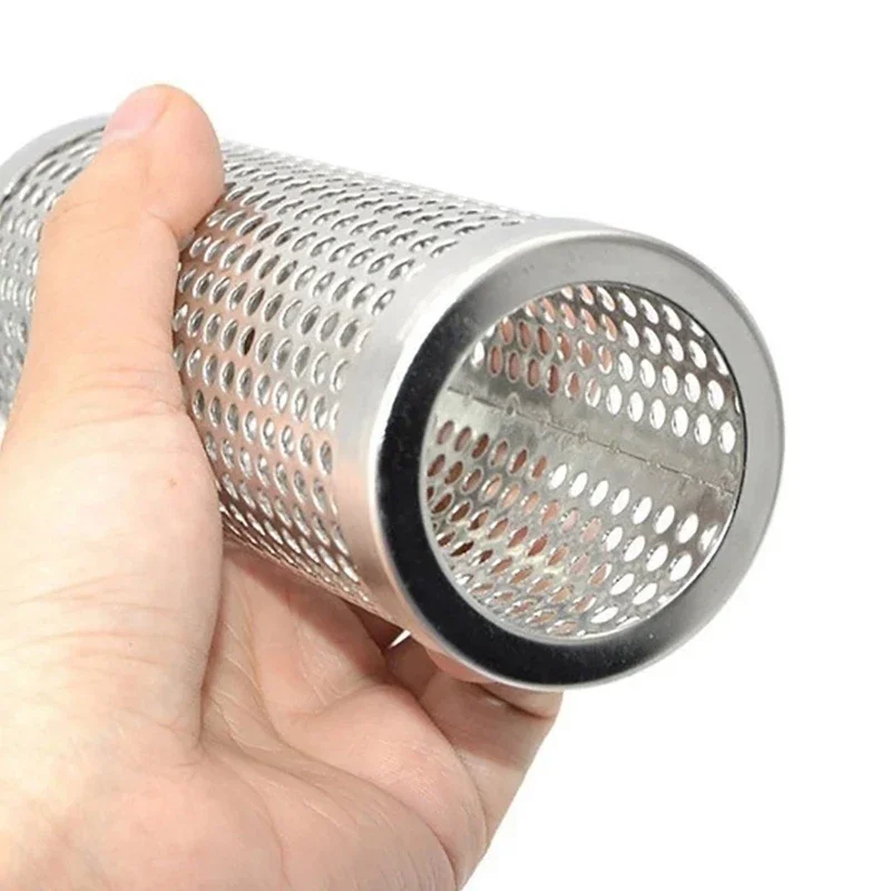 BBQ Smoker Tube Stainless Steel Barbecue Smoking Mesh Tube BBQ Accessories Pellet Smoker Filter Tool Kitchen Utensils