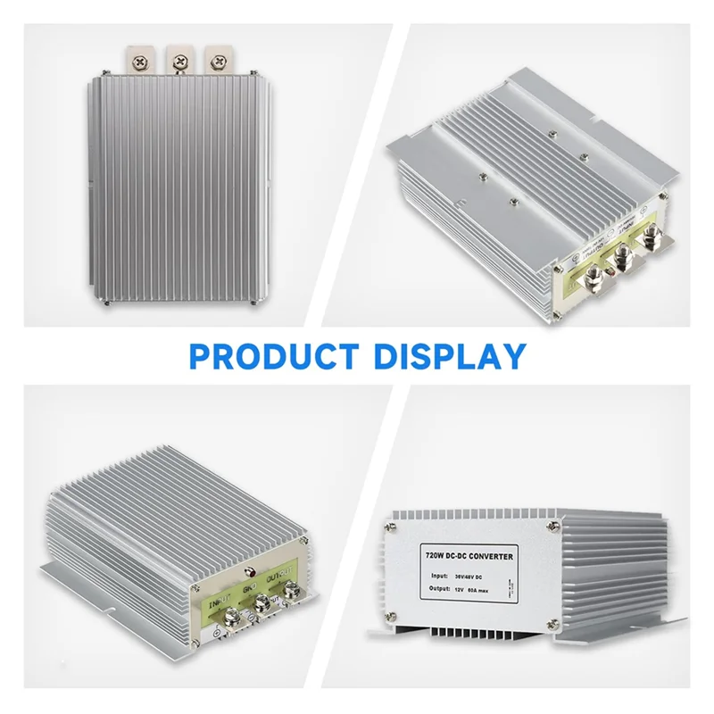 

-A89Z Voltage Converter 60A 720W Waterproof 48V/36V To 12V, Reducer Regulator Power Transformer For Truck