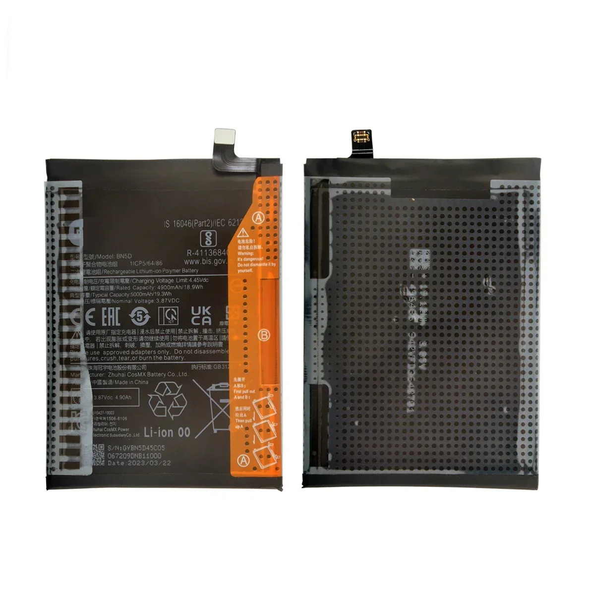 Brand New BN5D 5000mAh Battery For Xiaomi Redmi Note 11S 11 S 4G / M4 PRO 4G Phone Replacement Batteries