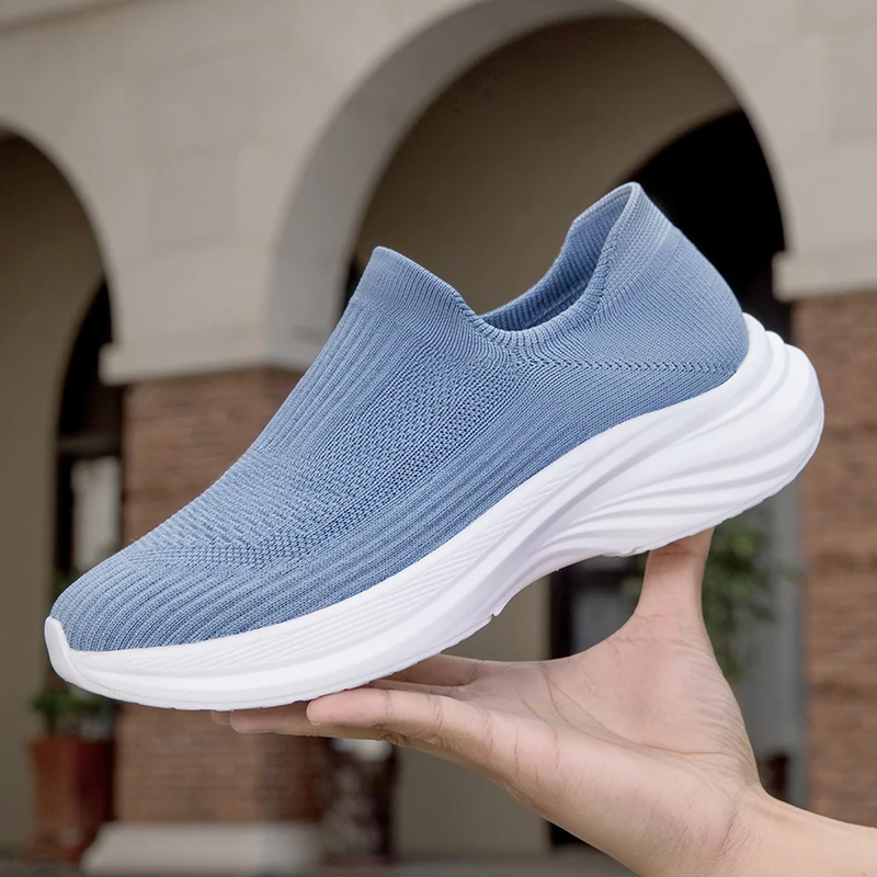 حذاء رجالي أحذية رياضية تنفس شبكة الانزلاق على احذية الجري في الهواء الطلق عدم الانزلاق زوجين الركض التدريب المشي لمسافات طويلة أحذية رياضية