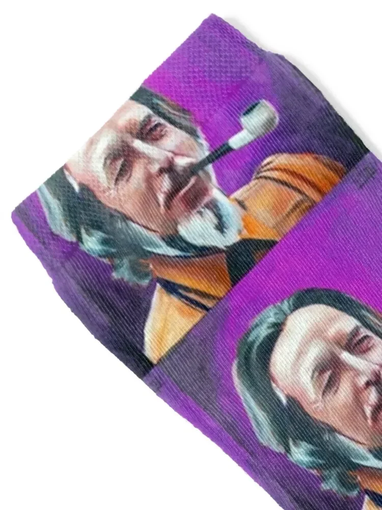 Alan Watts Purple Edition Painting of Alan Watts Socks Run happy hip hop gym Women's Socks Men's