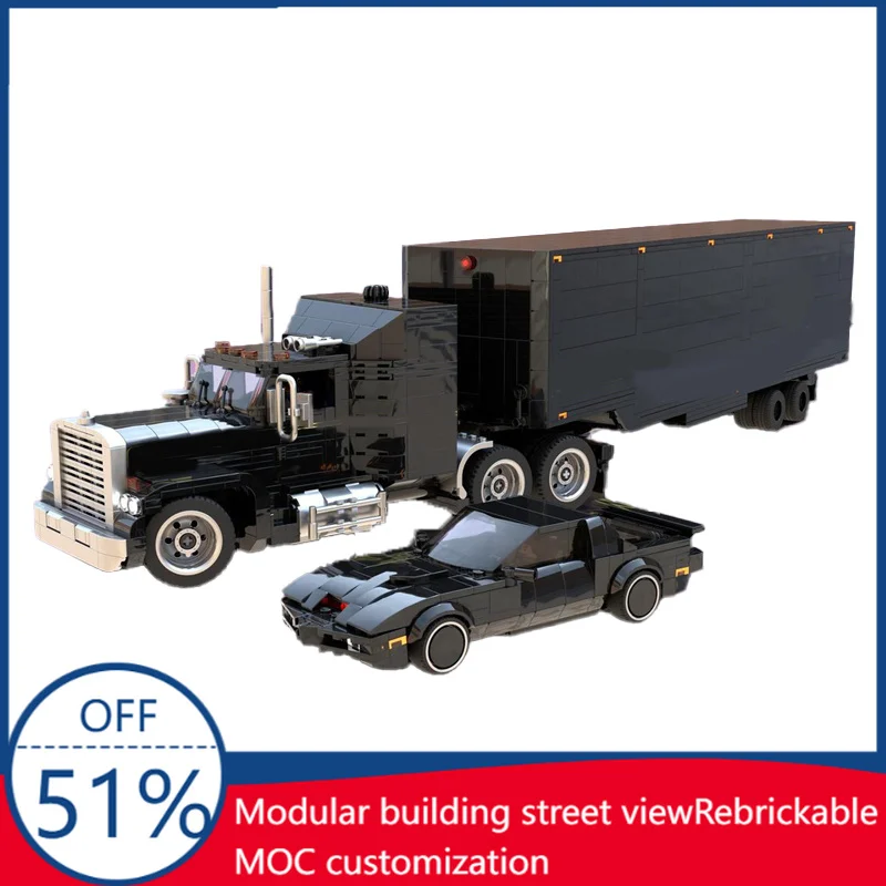 

New MOC Mobile Command Trucks And Muscle Sports Cars Model Custom Puzzle Brick DIY Creative Assembly For Children Christmas Gift