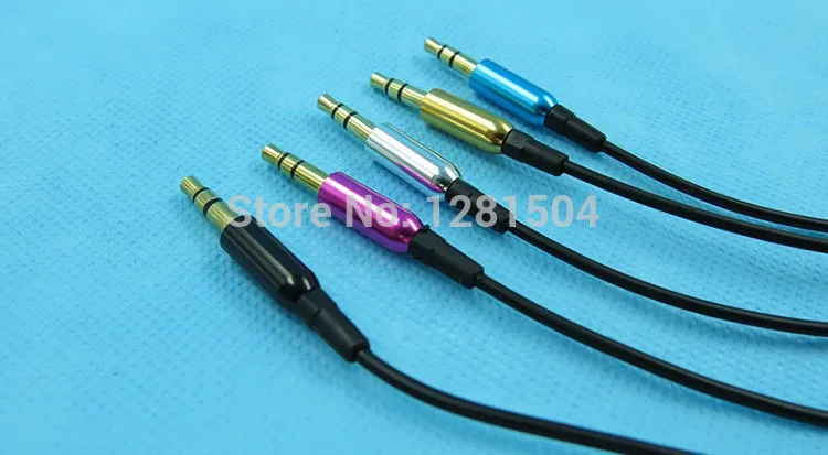 Bán sỉ Nhiều Màu Kim Loại 3.5 mét stereo mini jack 1 Nam để 2 Nữ Splitter Tai Nghe Âm Thanh AUX Cable DHL/ fedex 100 cái/lốc
