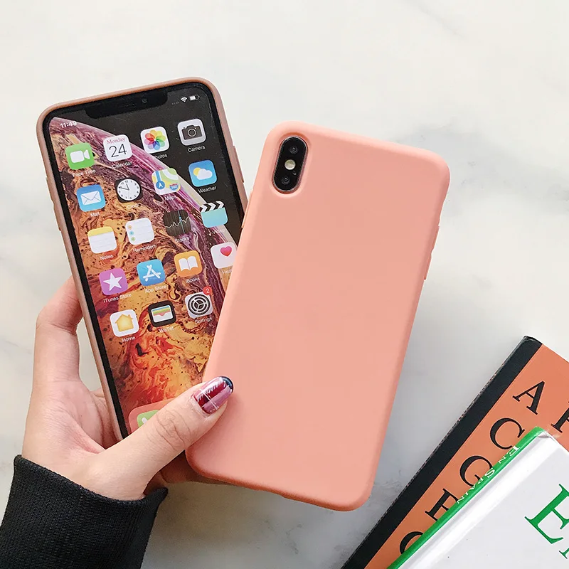 Moda silikonowe etui na telefony dla iPhone 7 8 11 12 13 14 Pro Max miękka tylna obudowa telefonu dla iPhone X XR XS Max 6 6s Plus Se 2020