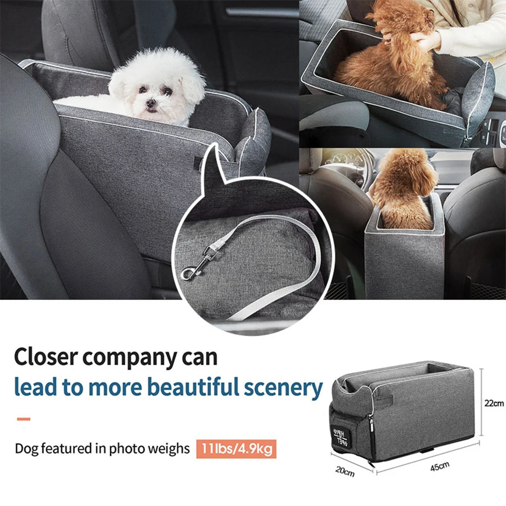 

Portable Central Control Car Cat Dog Bed Travel Pet Safety Seat Transport Carrier Protector Universal Kennel Pet Supplies